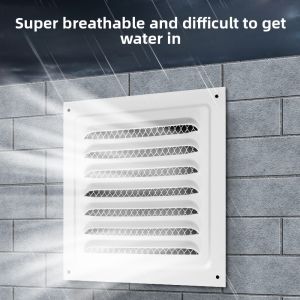 Square Ventilation Grille Return Grille With Protective Grille HVAC Electric Box Heat Dissipation Louver Panel Replace