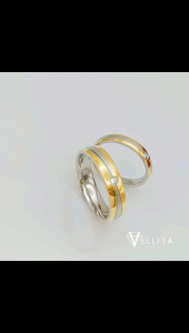 [VJ]316L Couple Ring “Cubic Zirconia” Steel Band Valentines Anniversary Couples Ring SR246<Cincin Kekasih> 情侣装不锈钢戒指