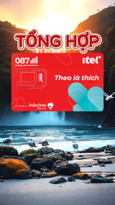 Sim 5G ITEL Vinaphone MAY89 Dùng Data Tốc Đô Cao 4GB/Ngày Truy Cập MXH Không Giới Hạn Free Tháng Đầu Không Cần Nạp Tiền | FREESHIP - CHƯA KÍCH HOẠT