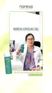 Gel rửa mặt sạch sâu dịu nhẹ dành cho da dầu mụn Noreva Exfoliac Intensive Foaming 200ML