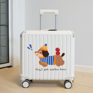 New 2025 Cartoon Luggage Carry-On Suitcase Travel Bag with Combination Lock for Men And Women Small Size Pullman Bag