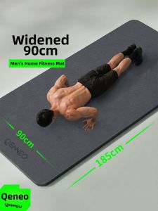 Mens Anti-slip Shock Absorption Quiet Yoga Mat