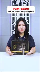 Micro thu âm chuyên nghiệp TAKSTAR PCM-5600 tân số rộng chống ồn thích hợp cho thu âm podcast livestream karaoke