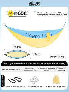 winpolar | Anti-tipping Outdoor Swing Hammock for Adults and Kids 2 People