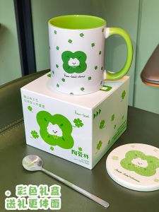 Cốc Cà Phê Gốm Sứ Hình Bốn Lá Sen Hồng Quà Tặng Sinh Nhật Cho Bạn Trai Cốc Đựng Nước Nhỏ Gọn Thiết Kế Đơn Giản Dễ Thương