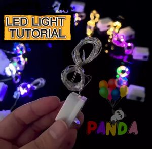 [PANDA] 3 Mode LED Battery Copper Wire String Fairy Lights FREE BATTERY 1M / 2M / 3M Length Colorful LED Warm White LED