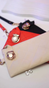 WL11 Tas Dompet Clutch Pouch Bag Wallet Coin Purse Wanita Kartu Import PU Leather Motif Kulit Women