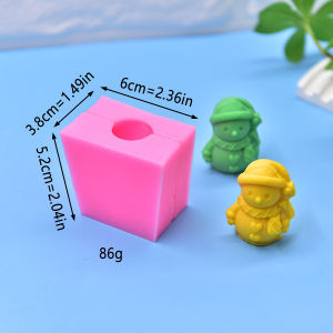 Christmas Snowman Silicone Mold 3D Santa Craft Decor Gift DIY Scented Candle Mould Resin Making Chocolate Cake Baking Supplies