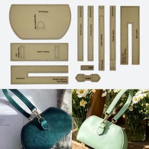 YOMDID 10pcs Womens Handbag Bag Kraft Paper Templates DIY Crossbody Making Templates Handcrafted Leather Bag Templates