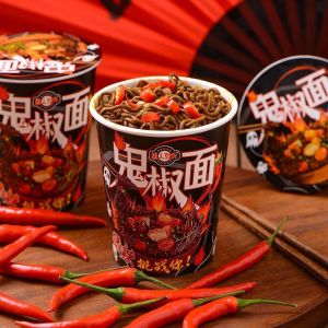Devil pepper noodles authentic super spicy super hot hot hot hot fried fried hot dry noodles convenient food 6 barrels