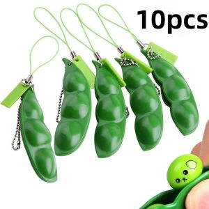 Hot Selling New Edamame Pea Key Chain - Relieve Stress Boredom Versatile Stress Reliever Toys Surprise For Kids Adults