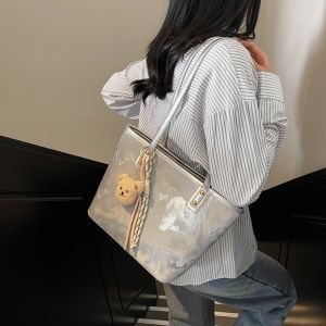 Large Capacity Commuter Tote Bag Womens Fashion Casual Single Shoulder Bag 2025 Spring New Versatile Womens Bag