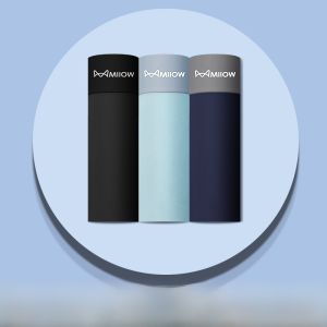 MiiOW | กางเกงบ็อกเซอร์ชายผ้าไหมน้ำแข็ง Catman ไร้ตะเข็บ ทรงสปอร์ต ระบายอากาศได้ดี ป้องกันแบคทีเรีย กางเกงขาสั้นทรงสี่เหลี่ยม 4 ตัว