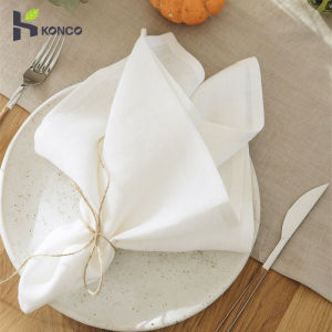 Konco 30x45cm Cloth Napkin 4 pieecs set Fabric napkins meal mats food background decorations cotton mouth cloth Table decor for Hotel