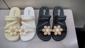 Ready Stock Sunflower Ladies Slippers Women Sandals Selipar Perempuan 太阳花女拖鞋凉鞋