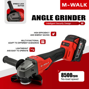M-WALK 125mm Brushless Electric Angle Grinder 3 Gears Cordless Grinder Cutting Machine Power Tool For Milwaukee 18V Battery Pin