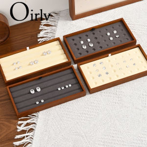 Oirlv Wooden Diamond Necklace Pendant Display Tray Jewelry Organizer Jewelry Display Storage Tray Holder P045 P046
