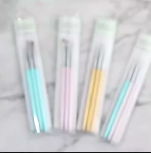 พู่กันเพ้นท์ดอกไม้เซ็ท 3 ชิ้น เซ็ทชมพู พู่กันวาดดอกไม้