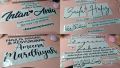 Stiker Kahwin Tunang untuk Cermin/Papan Kalis Air | Custom Wedding Welcome Board/Mirror Waterproof Vinyl Decal Sticker. 