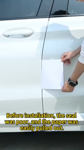 Car Door Seal Strip Rubber 5m thickened 3-layer 6-hole soundproof dustproof waterproof anti-aging