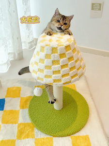 Table Lamp Cat Scratching Post Rope Standing Cat Scratching Board Small Cat Friendly Scratch Resistant Non Shedding Cat Scratching Toy