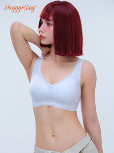 Ultra-Thin Summer Ice-Silk Sports Bra Wireless Womens Underwear Breathable Comfortable Gathered Seamless Sportswear