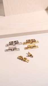 Multi-purpose Cabinet Copper Touch Beads Lock Self-Locking Door Spring Clip Latch Cupboard Closet Durable Lock