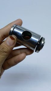 Silinder tengah 5/8" silinder tengah 1/2" Ss 304 Ss 201 tiang railing tangga stainless minimalis silinder tengah jari jari bulat