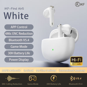 iKF Find Air5 Bluetooth Earbuds Wireless Noise Cancellation HiFi Sound Dual Host Bluetooth V5.3，30 Hours Of Sustained Exercise And Playtime， Ultra Long Standby In-Ear Earphone