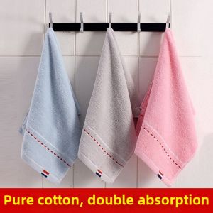 Solid Color Absorbent Thick Towel