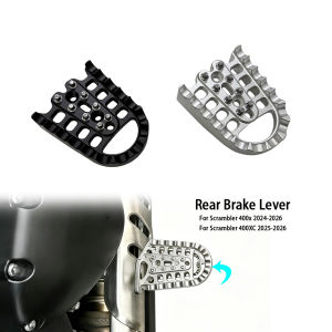 For Scrambler 400X 400 X 2024- Scrambler 400XC 2025 2026 Motorcycle Rear Brake Lever Pedal Extender Foot Enlarge Extension