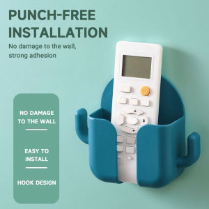 Mobile Phone Holder Wall Mount Punch-free Remote Control Organizer Storage Box Charging Bedside Container Rack Gift