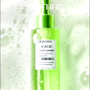 SKINTIFIC 3X Acid Acne Gel Cleanser 120ml | Acne Gel Cleanser 3X Acid Face Wash BHA Cleanser Blackhead Remover Pore Care Foam