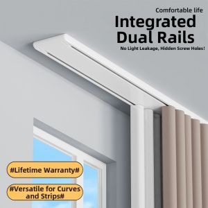 SHELIANKE | Dual Layer Silent Sliding Aluminum Curtain Track