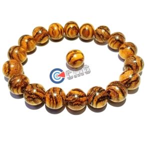 Gelang Kayu Gaharu Zebra Super Asli Kalimantan 12mm