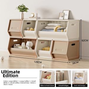 QIAOLEXIONG | Toy Storage Cabinet Bookshelf Organizer