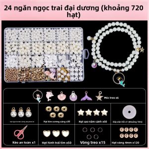 JIFANPAUL | DIY Beading Craft Kit for Girls - Handmade Bracelet and Necklace