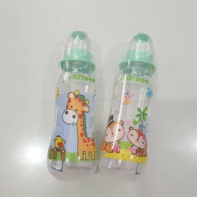[พร้อมส่ง] Attoon ขวดนม ( 1 ขวด ) ลายน่ารัก ฝาครอบกันหก ขนาด 4ออนซ์ และ 8ออนซ์