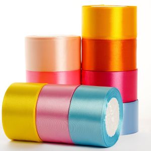 Ruộng Băng Satin 22m/cuộn Rộng 4cm Dùng Làm Đồ Thủ Công Nơ Trang Trí Quà Tặng May Mặc Băng Vải Polyester Nylon Bán Buôn