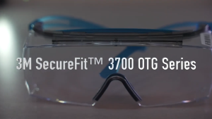 3M SecureFit SF3701AS Blue Temple Clear OTG (over-the-glass) Anti-Fog Anti- Scratch UV lens with Scotchgard safety protective eyewear ANSI Z87.1-2015 / ANSI-ISEA Z87.1-2020