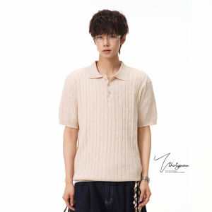 V37 | Vintage American Style Houndstooth Collar Short Sleeve T-Shirt