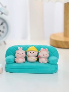 Mô Hình Heo Mini Ngộ Nghĩnh 4 Phong cách Trang Trí Xe Hơi Decor Art House