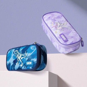 กระเป๋าเครื่องเขียน UEK ความจุขนาดใหญ่สำหรับนักเรียนประถมศึกษา ผ้าอ็อกซ์ฟอร์ด สไตล์เรียบง่าย รุ่นใหม่ เครื่องเขียนสำหรับเด็กชายและเด็กหญิง