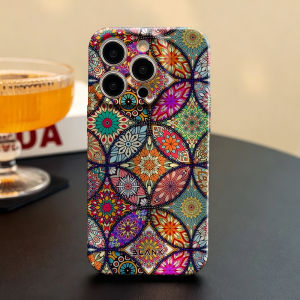 Vibrant Mosaic Art For iPhone 17 16 15 14 13 12 Pro Max Slim Shockproof Cover for iPhone Air Case Blank