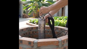 Bơm chìm giếng sâu 3Inch 220V 1HP máy bơm nước tiết kiệm điện dùng gia đình và nông trại