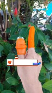 เล็บเด็ดผัก ปลอกนิ้วเด็ดผัก เครื่องมือเก็บยอดผลทางการเกษตร