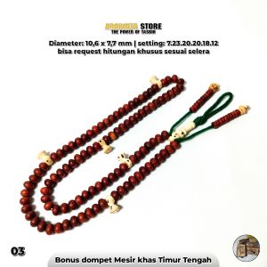 Tasbih Unab Maroko Mix Oud Sholib Putih Maroko