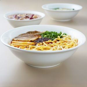 Large Ceramic Porcelain Soup Bowl Rice Bowl Noodle Bowl Stir-Fry Bowl Commercial Breakfast Porridge Bowl Soup Dish
