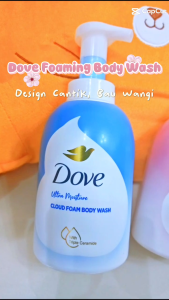 DOVE Self Foaming Cloud Foam Body Shower (400ml) (Peach / Sakura / Ultra Moisture / Blueberry)
