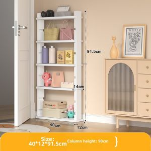 Ultra-thin Multi-level Narrow Book Storage Rack